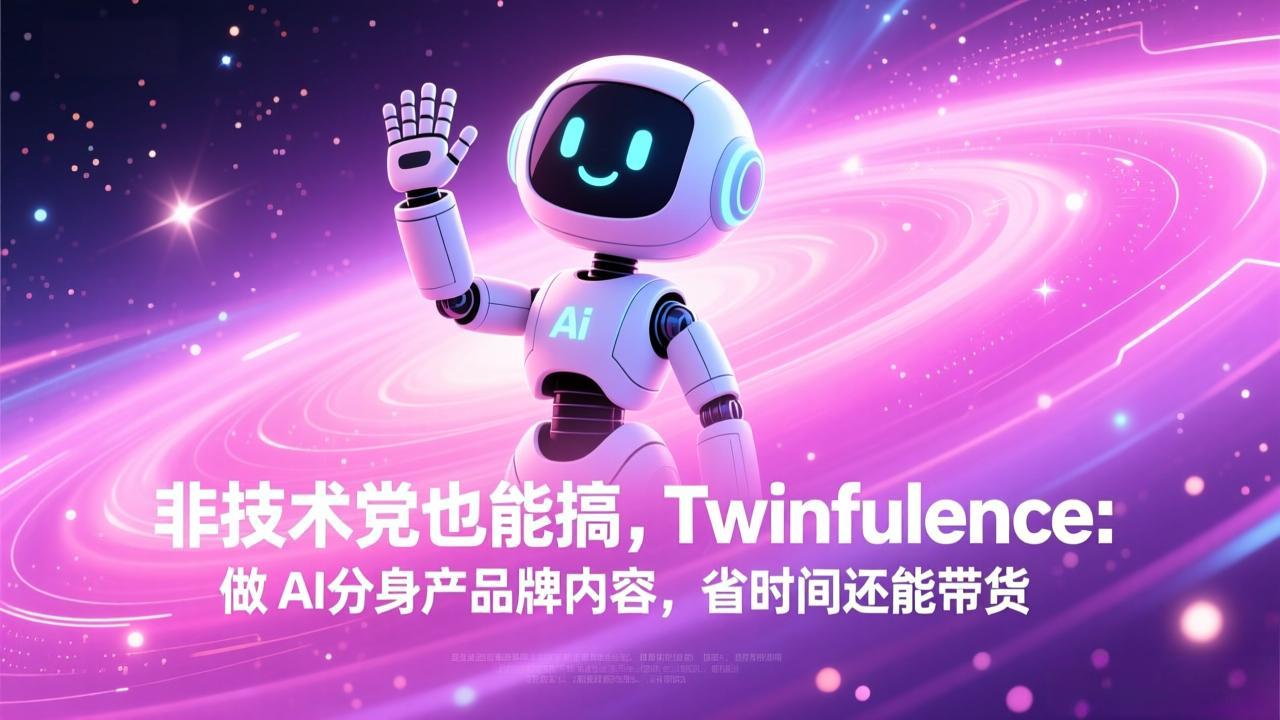 非技术党也能搞!Twinfluence:做 AI 分身产品牌内容,省时间还能带货-54资源网