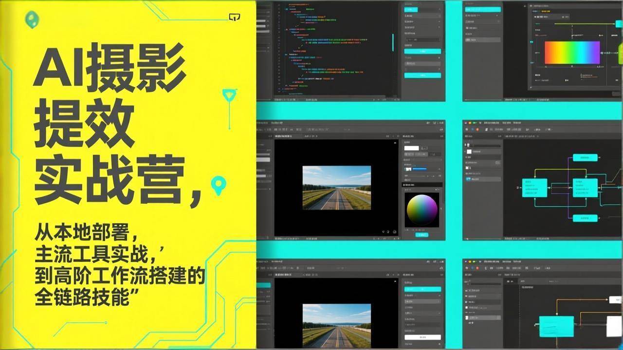 （17393期）AI+摄影提效实战营，从本地部署，主流工具实战，到高阶工作流搭建的全链路技能-54资源网