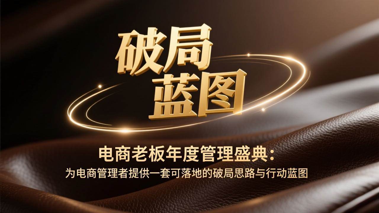 （17374期）电商老板年度管理盛典：为电商管理者提供一套可落地的破局思路与行动蓝图-54资源网