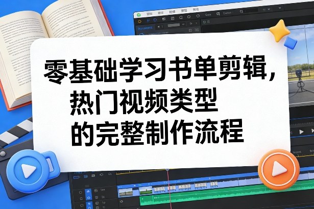 零基础学习书单剪辑,热门视频类型的完整制作流程(更新2026)-54资源网